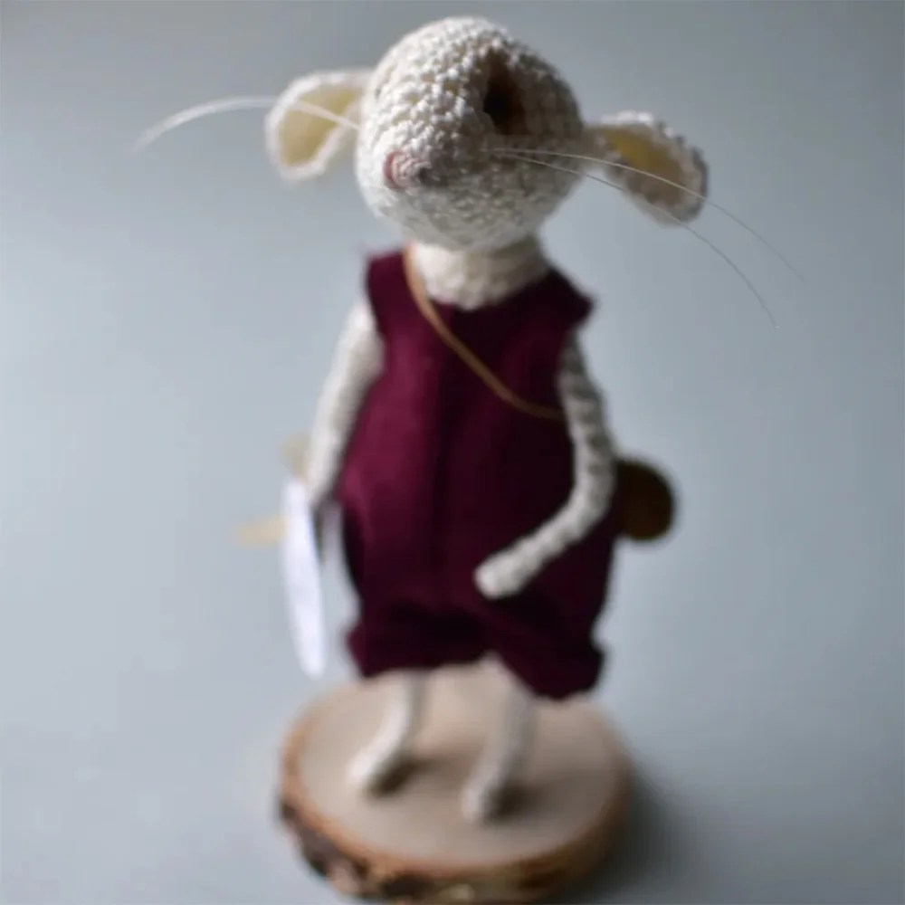 Mouse - Burgundy Dungaree Small factory of dreams