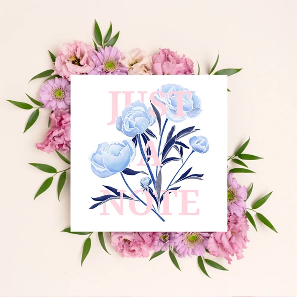 Greeting card - Just a note Sayers Studio
