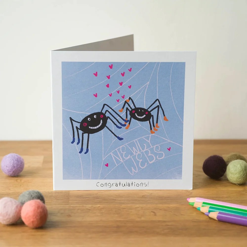 Greeting card - Love (Pear shaped studio) - Newly webs