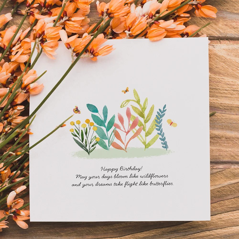 Greeting card - Happy Birthday - Bloom Tiny Studio