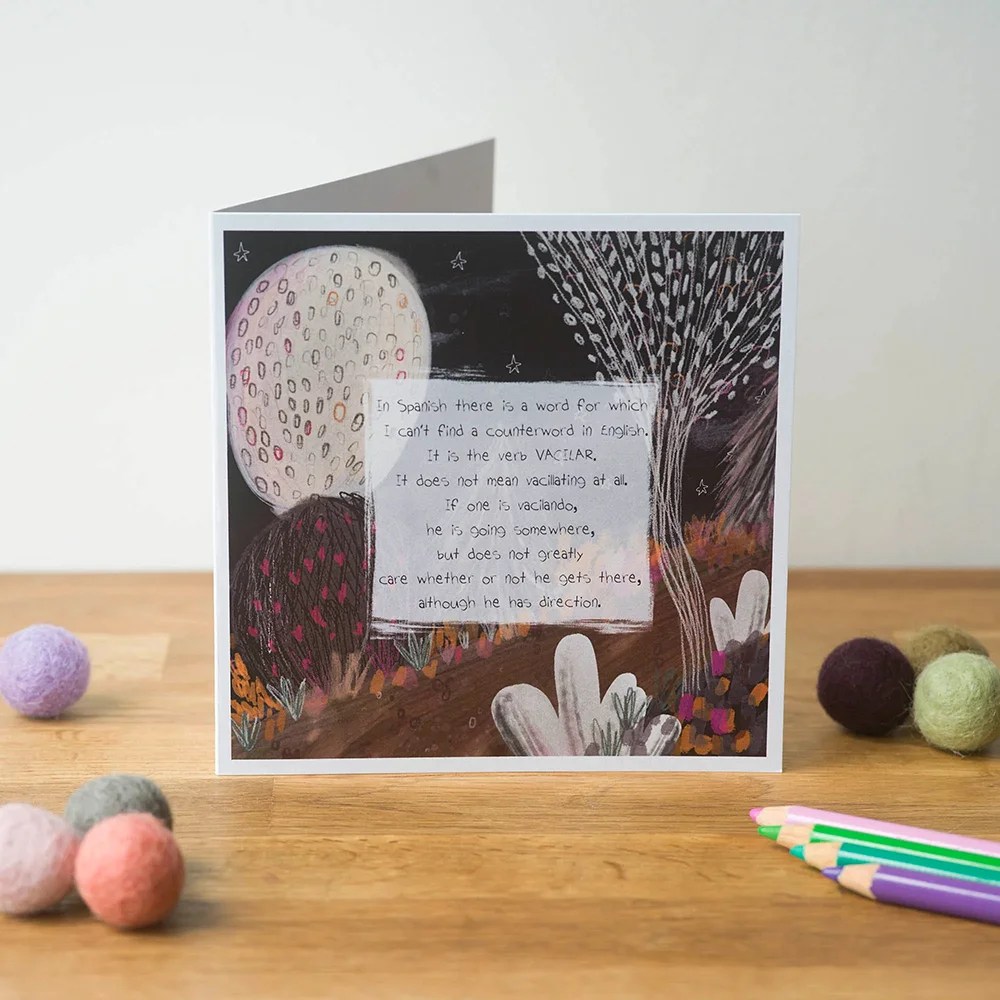 Greeting card - Steinbeck Quote Pear shaped studio