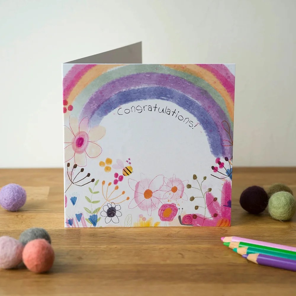 Greeting card - Congratulations - Congratulations Pear shaped studio