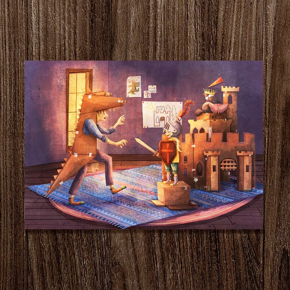 Greeting cards - For you dad - Defending the Fortress Shannon Bergin