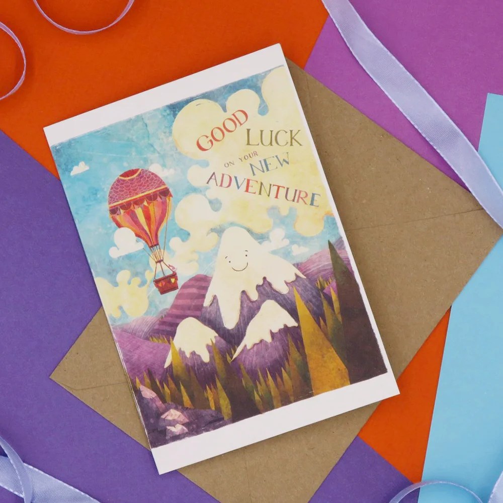 Good luck greeting cards - SB - New adventure Shannon Bergin