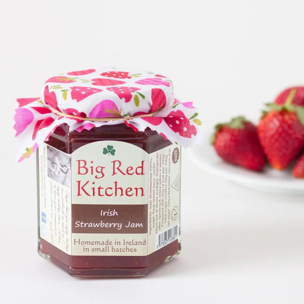 Irish Made Jam - Strawberry, 330g Big Red Kitchen