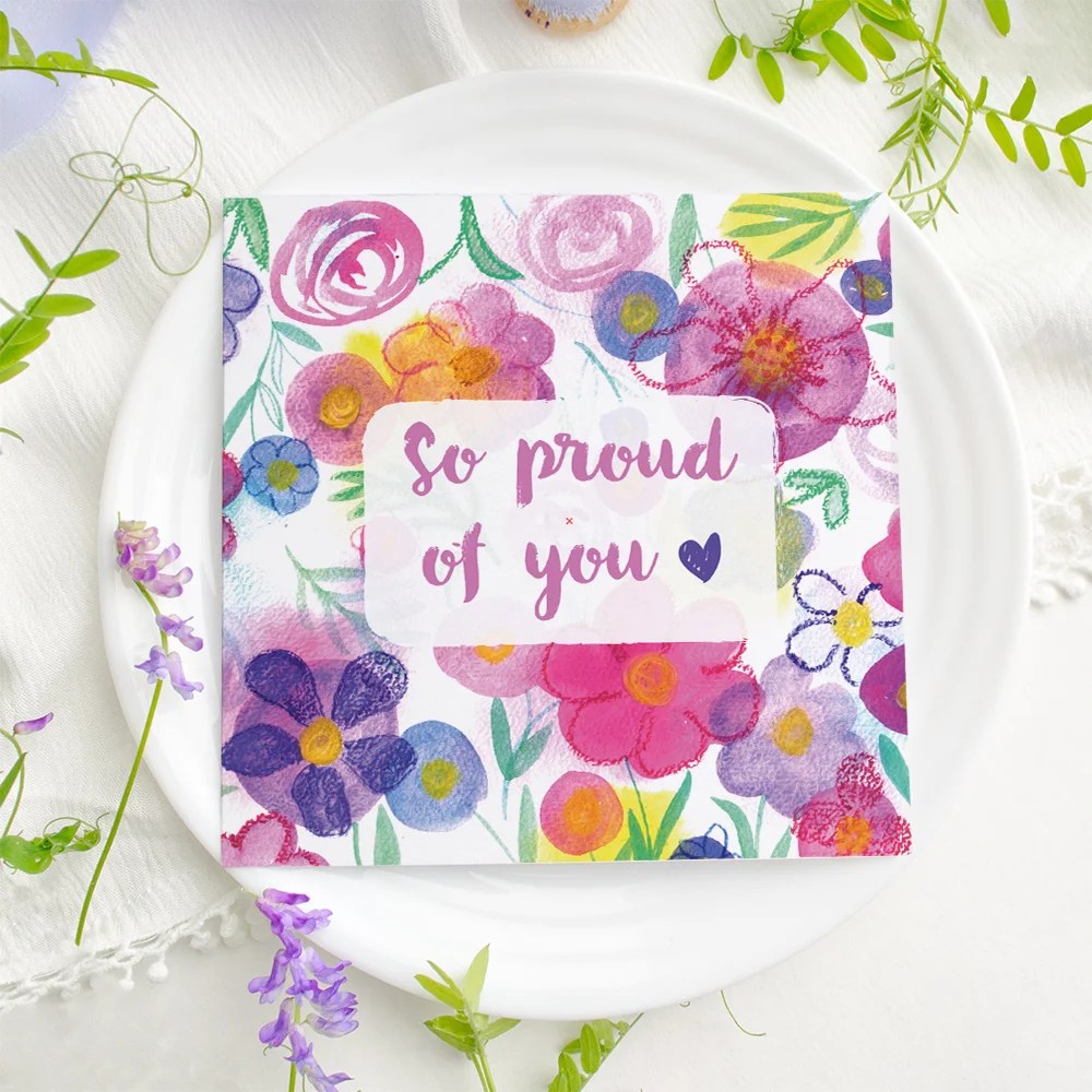 Greeting card - So proud of you