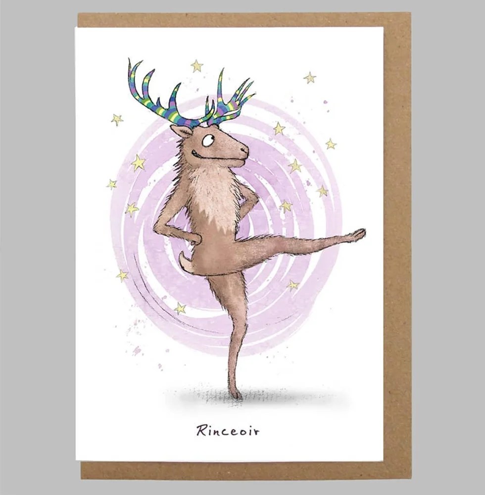 Christmas Greeting card - Reindeer - Reinceoir Mireog