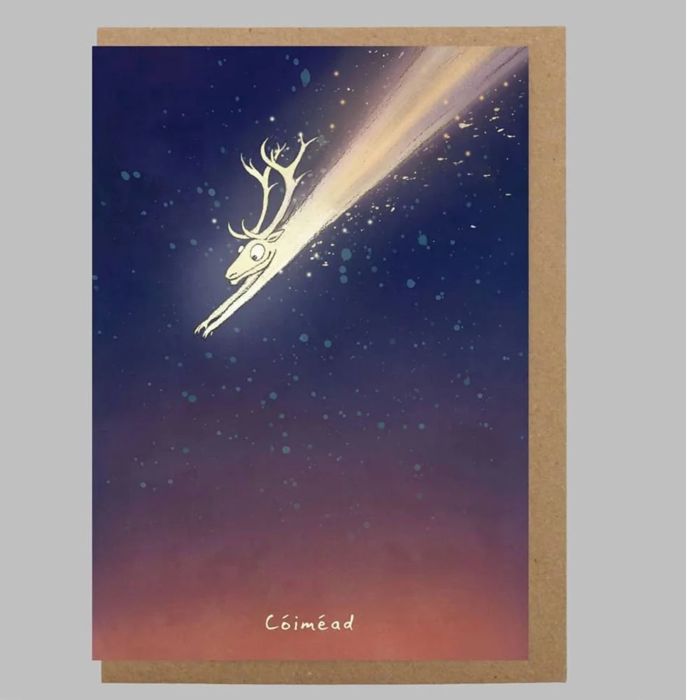Christmas Greeting card - Reindeer - Cóiméad Mireog