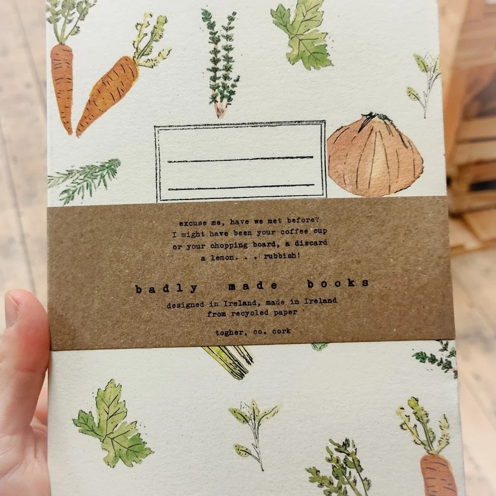 Notebook - A5 - Illustration - Vegetables - Lines Badly made books