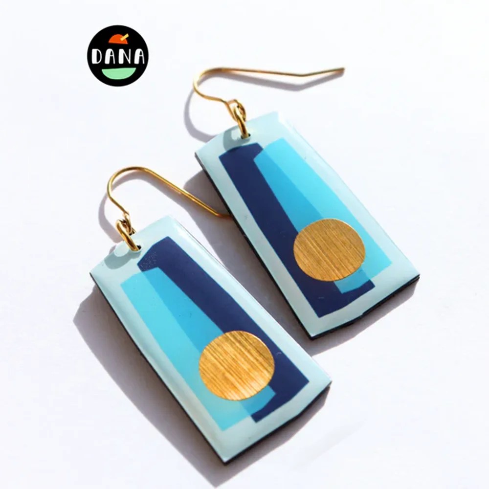 Gilli earrings - Blue DANA Jewellery