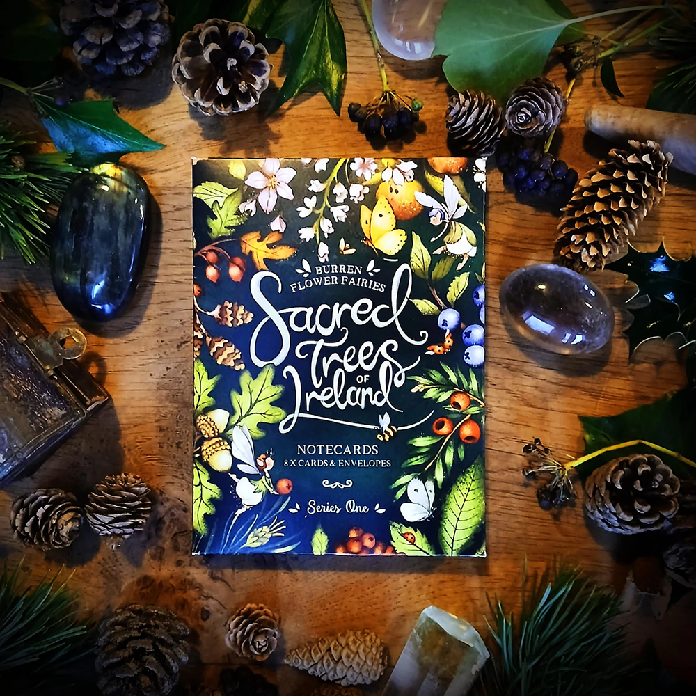 Notecards Boxes - Sacred trees 1 Burren Flower Fairies
