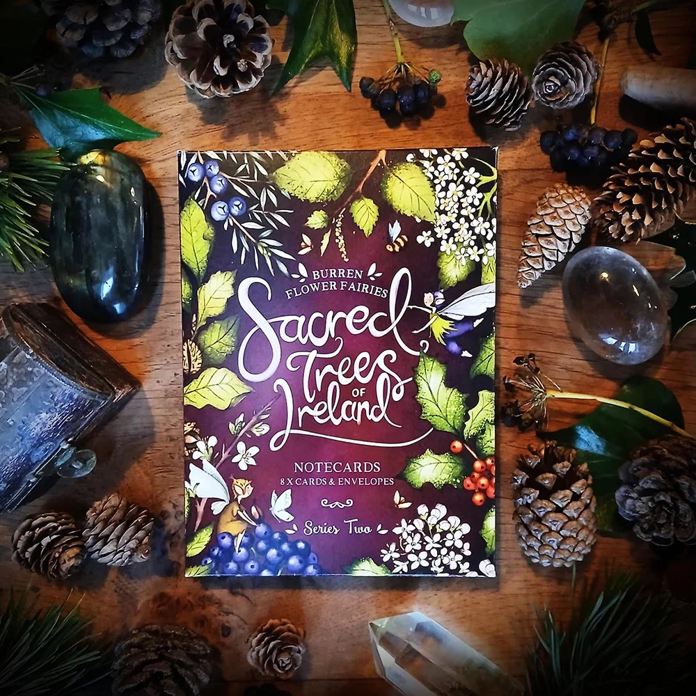 Notecards Boxes - Sacred trees 2 Burren Flower Fairies