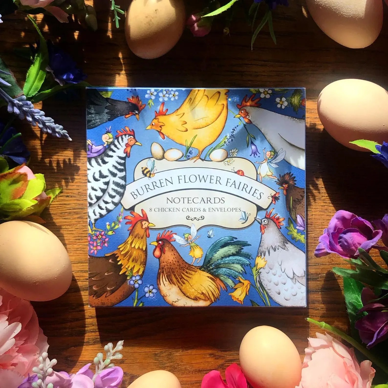 Notecards Boxes - Chicken Variety Burren Flower Fairies