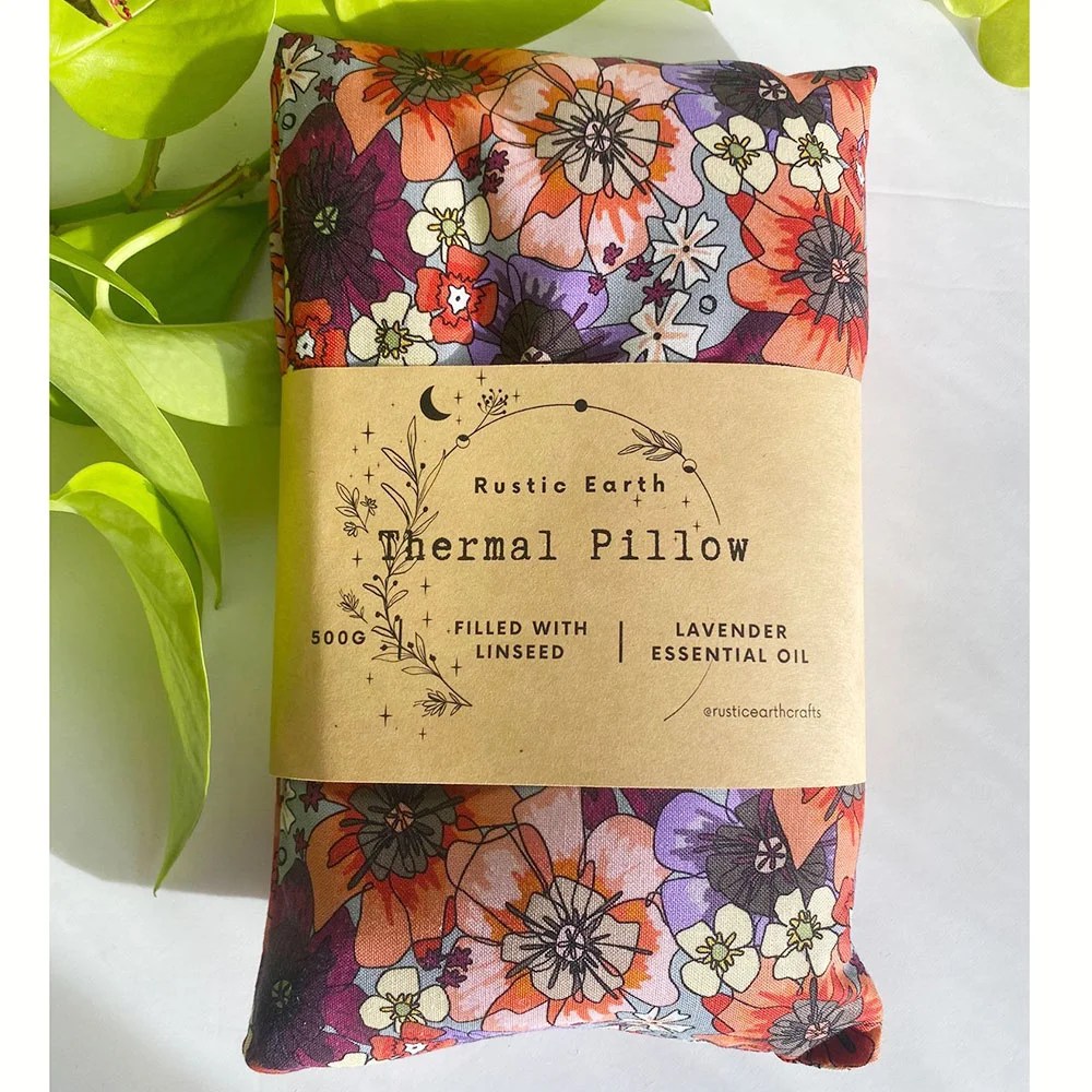 Thermal Pillow - Floral Rustic Earth