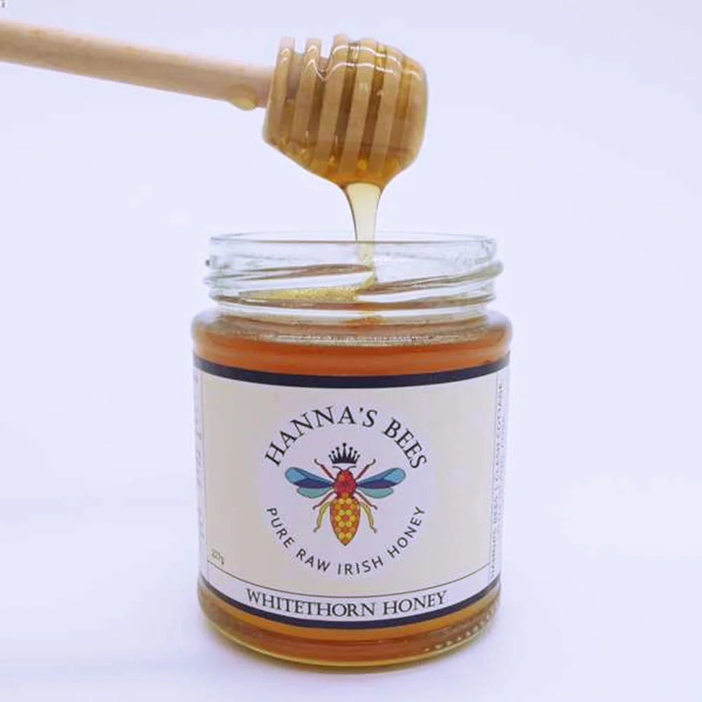 Pure raw Irish honey - Whitethorn 227g Hanna's bees