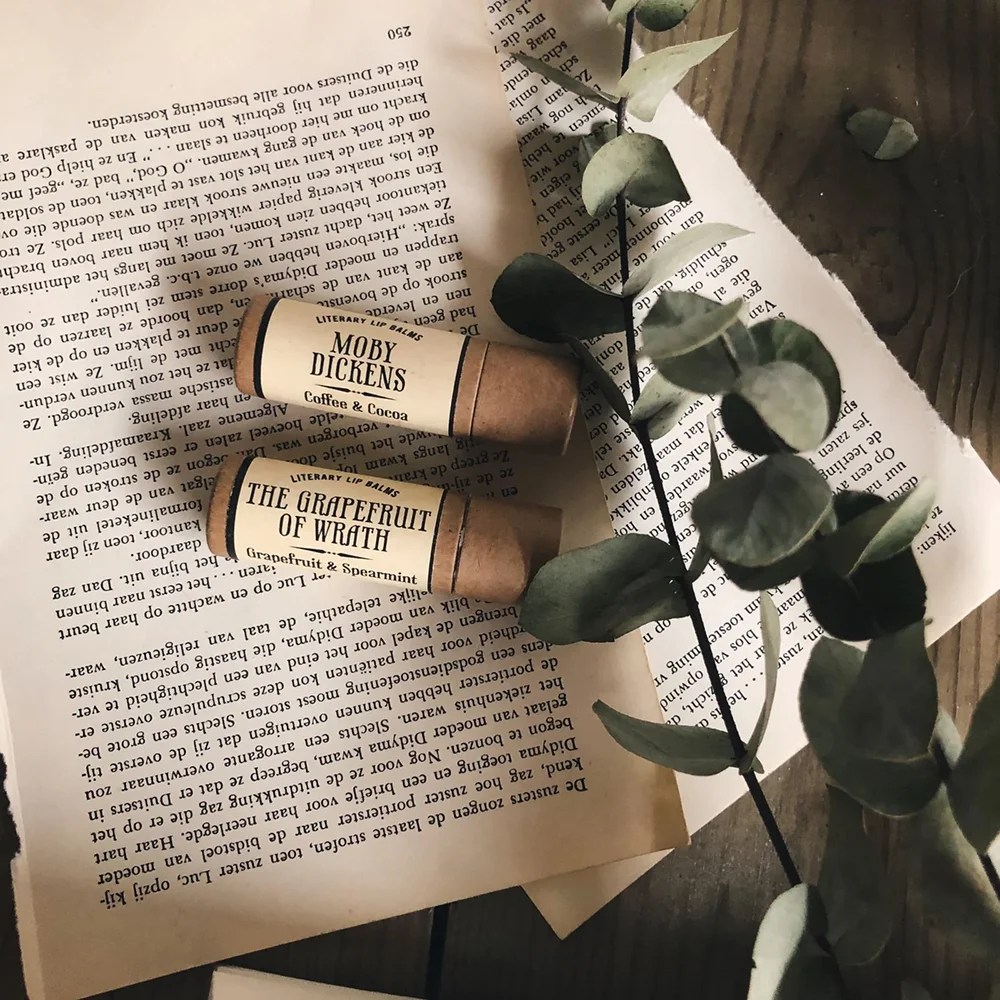 Lip balm - Compostable tube Literary Lip Balm