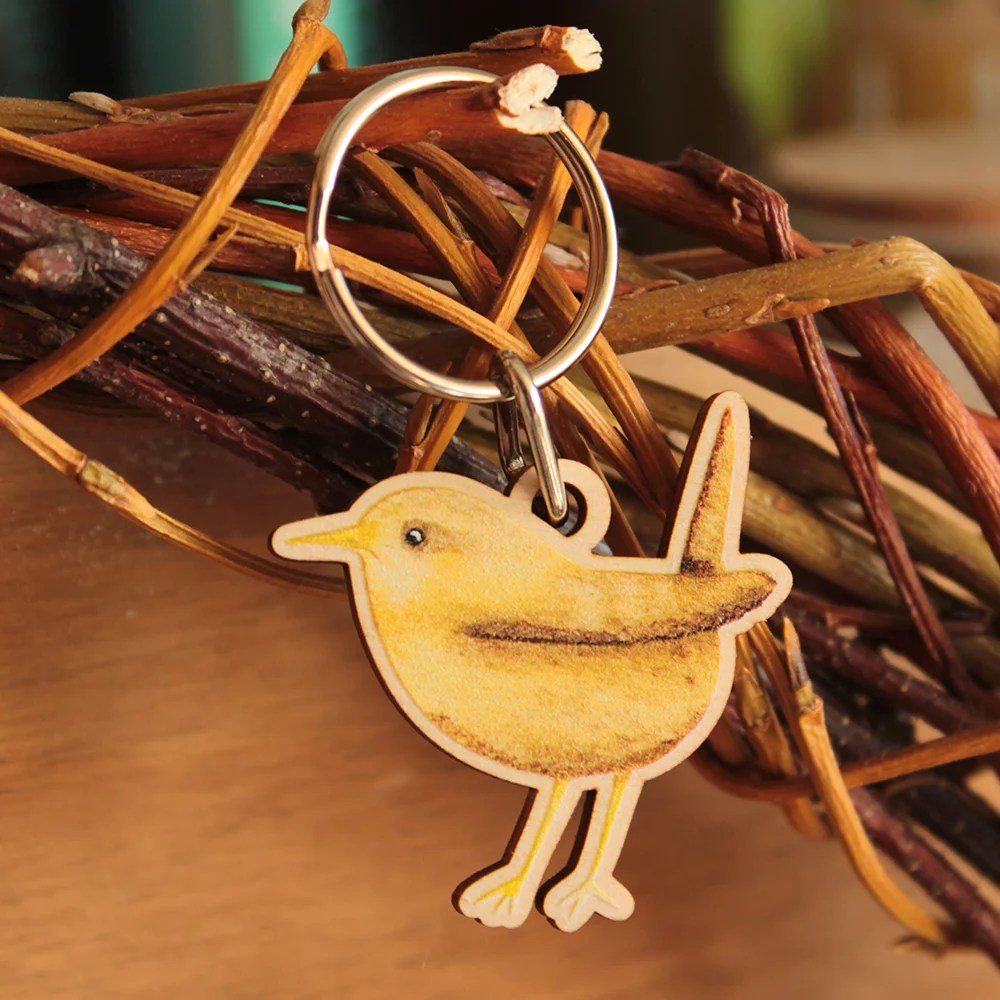 Bird keyrings - Wren Tiny Studio