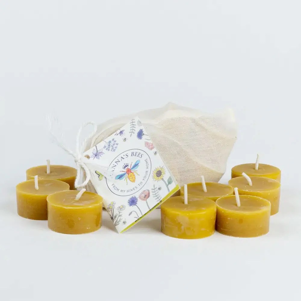 Irish Beeswax Tealight Candles Refill Hanna's bees