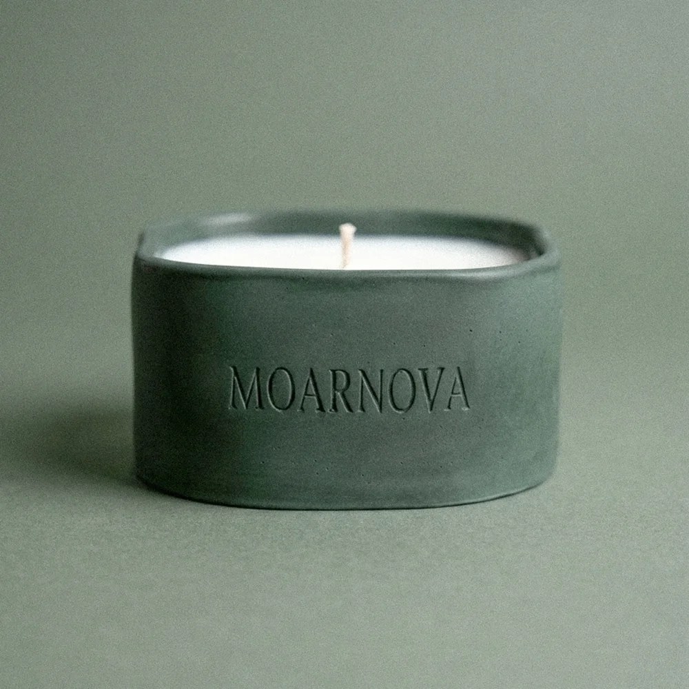 Concrete soy candle - Druid's Path Moarnova