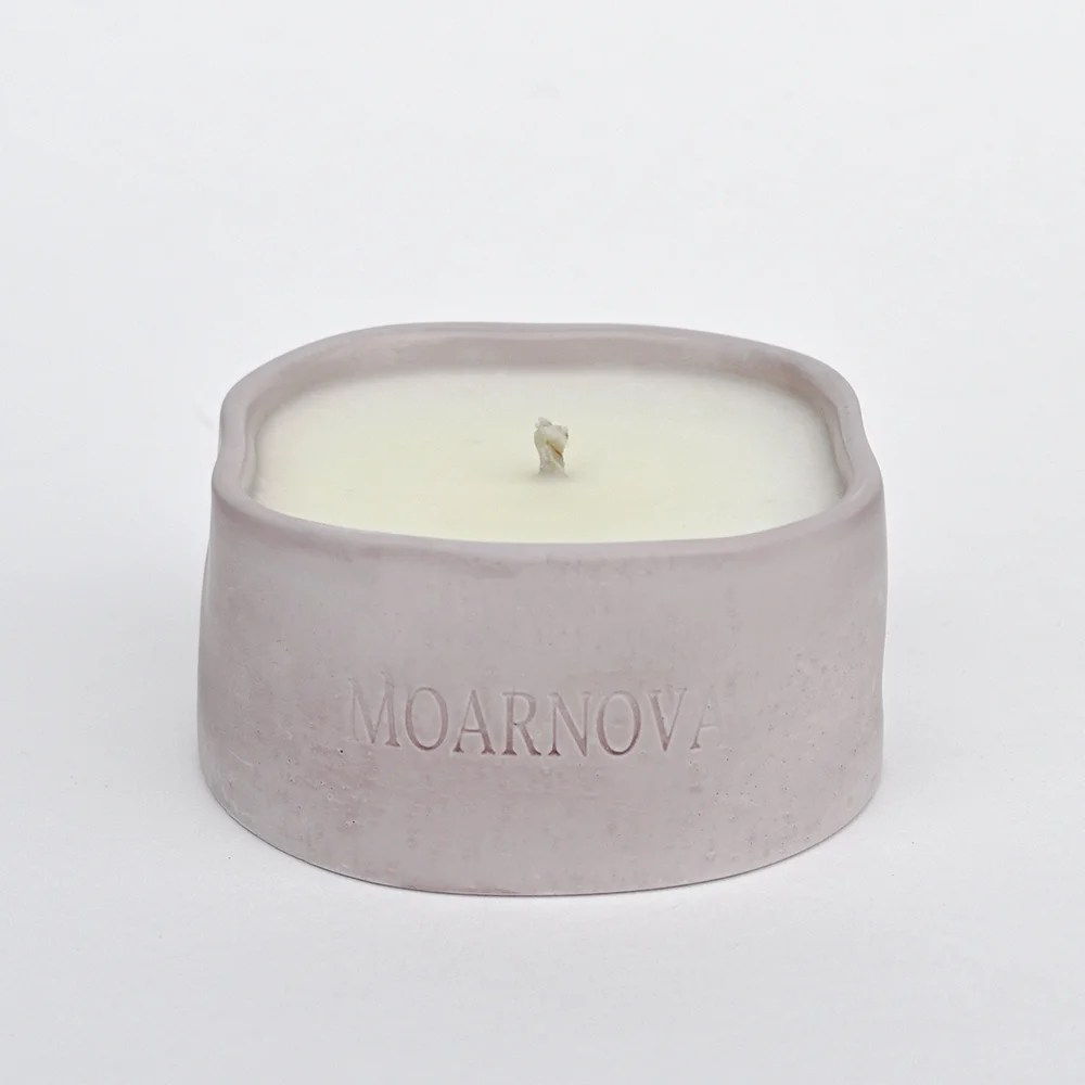 Concrete soy candle - Raspberry Coast Moarnova
