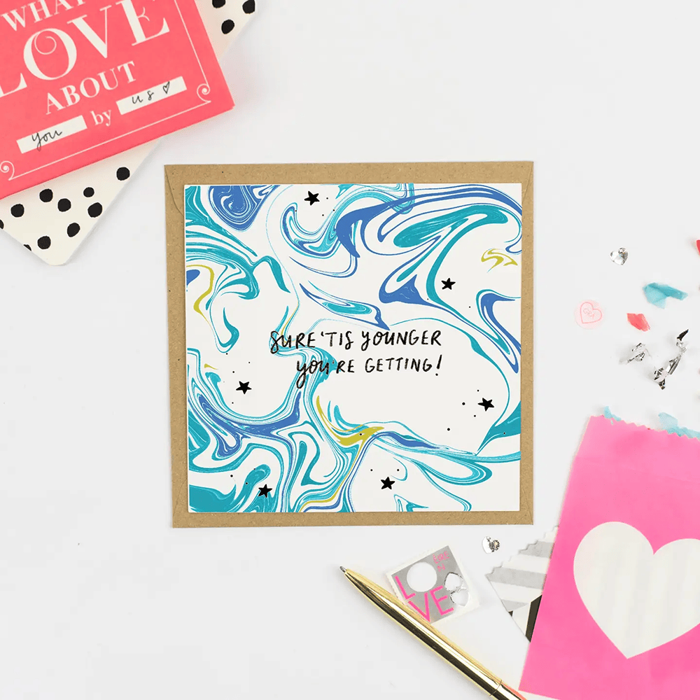 Greeting card - Birthday - Younger you're getting Pickled Pom Pom