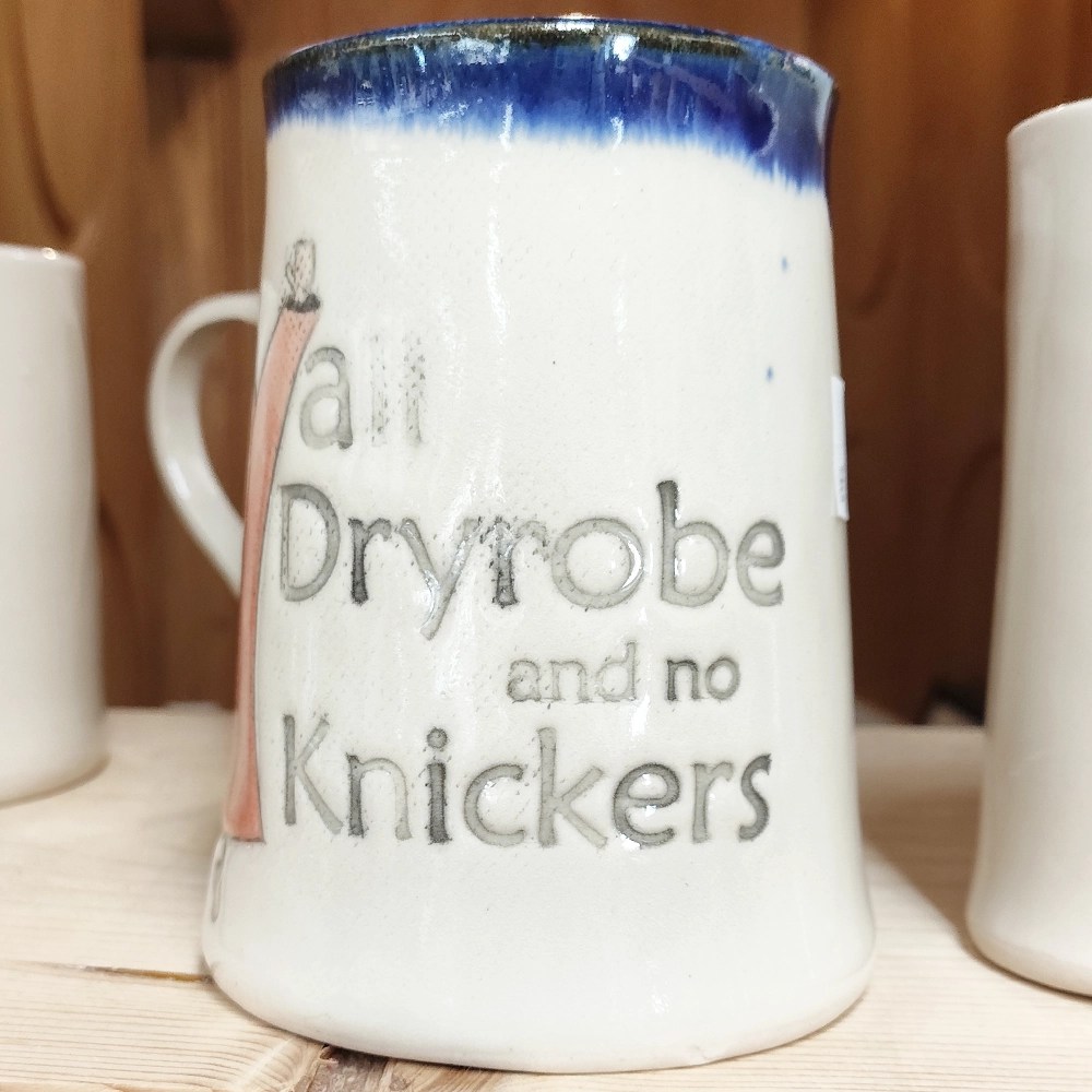 Dryrobe mug - No knickers, Red