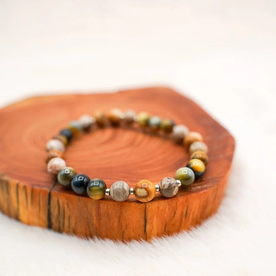 Semi-Precious Stones Bracelet - Large, Ganesha L'épicurieuse creations