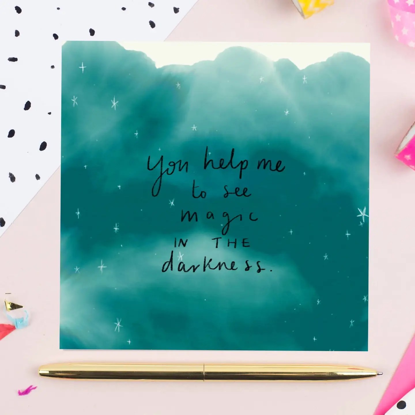 See Magic in the Darkness Greeting Card