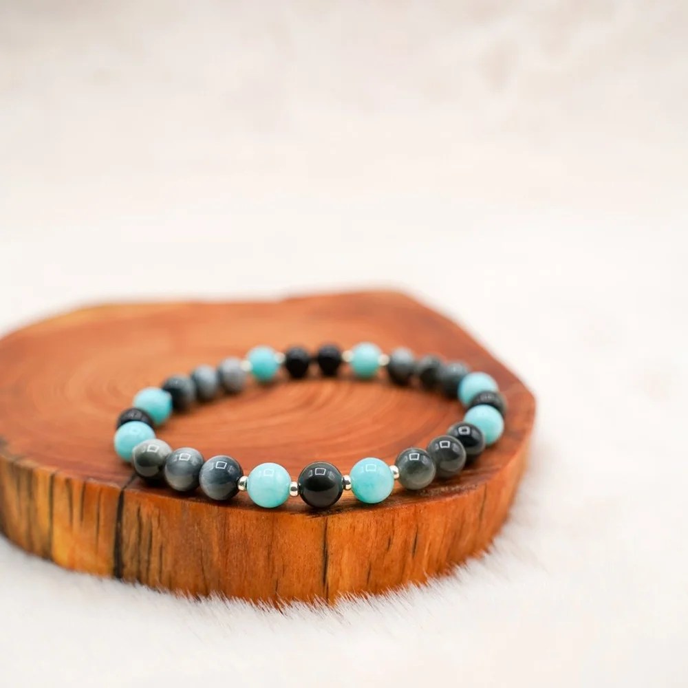 Semi-Precious Stones Bracelet - Small, Eagle totem L'épicurieuse creations