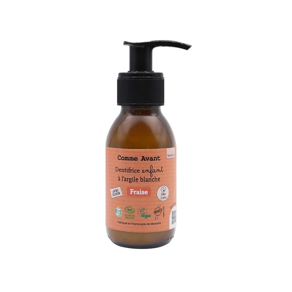 Organic and Vegan Toothpaste - Strawberry Comme avant