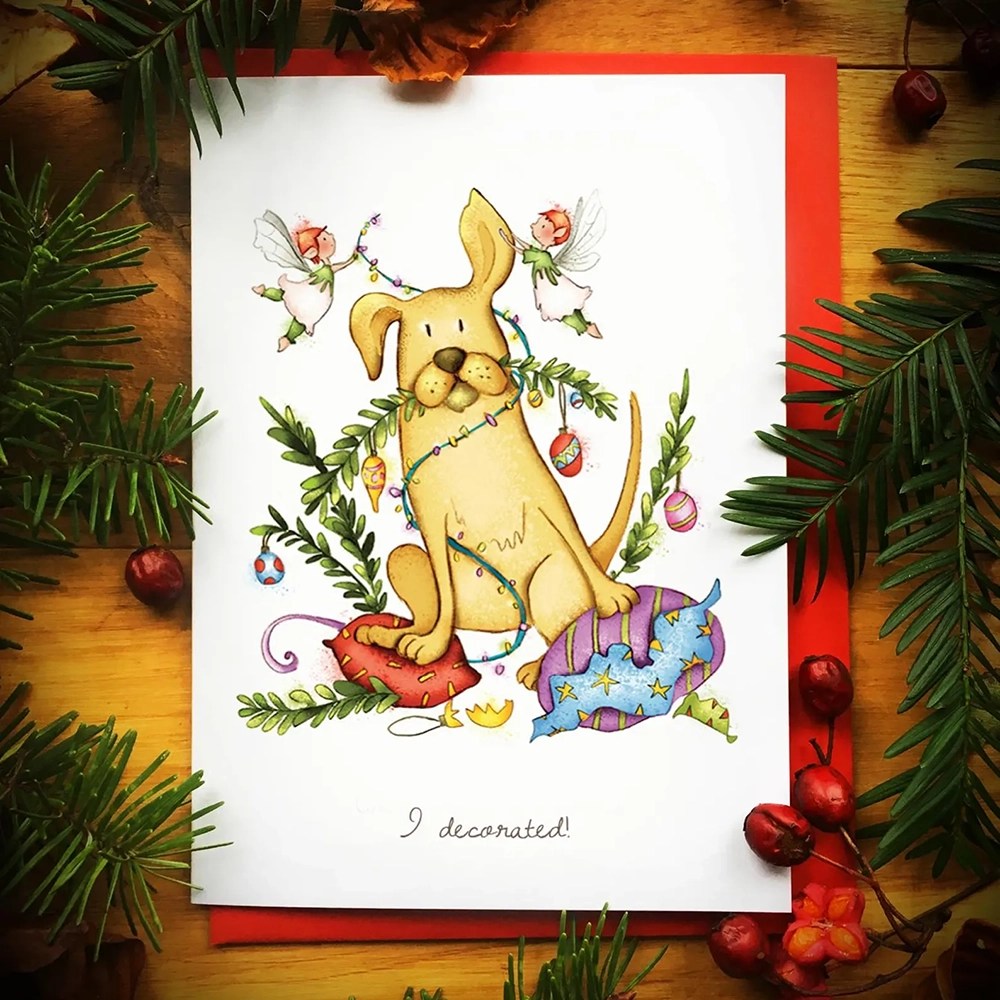 Christmas cards - Burren Flower Fairies - I decorated