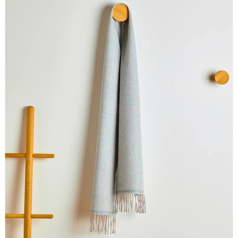 Foxford Lambswool Scarf - Aqua Melange