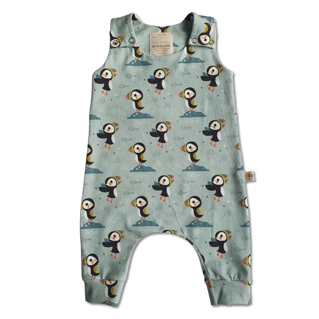 Organic Cotton Jersey Romper - Hedgehogs, 9/12 months Biau Biau