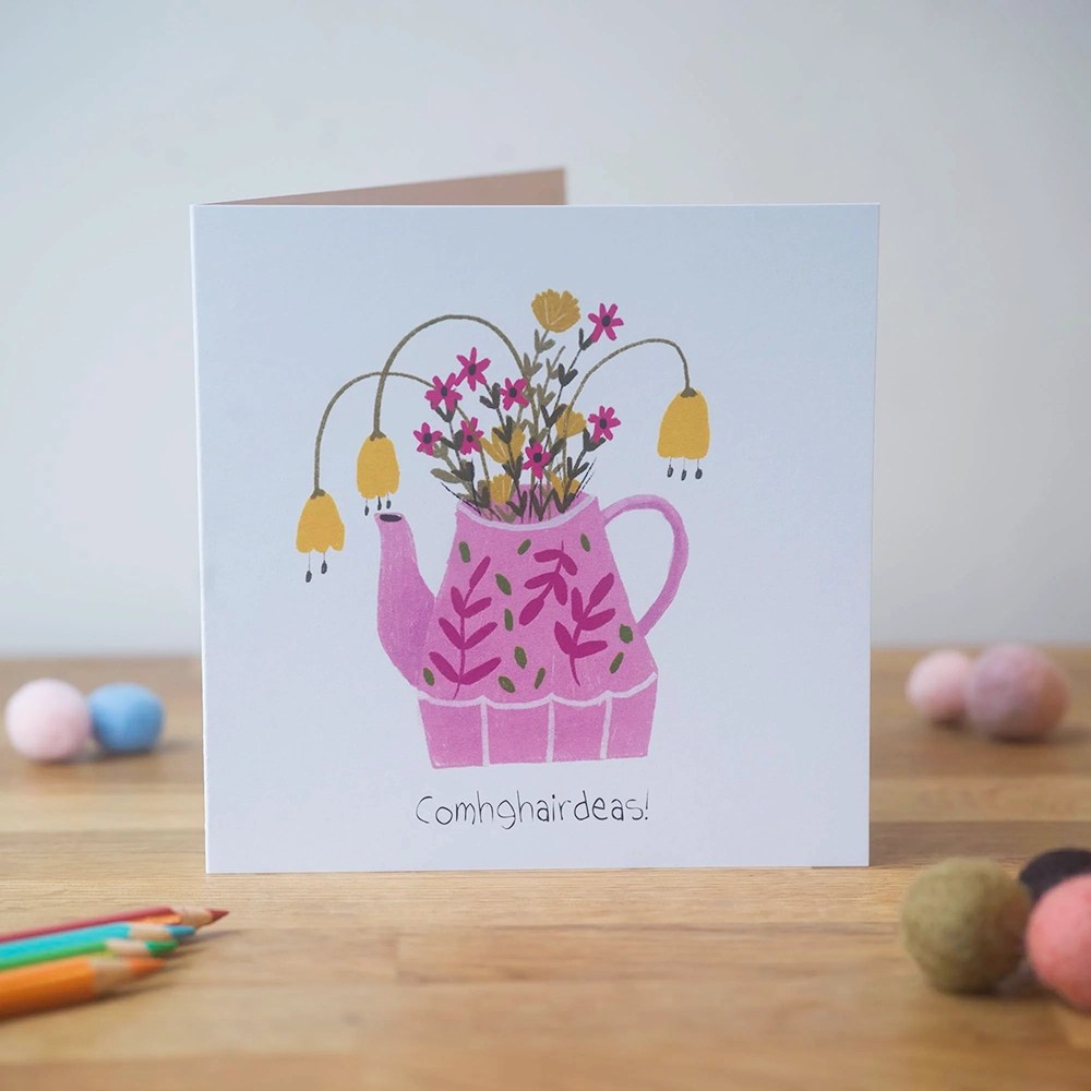 Greeting card - Congratulations - Comhghairdeas Pear shaped studio