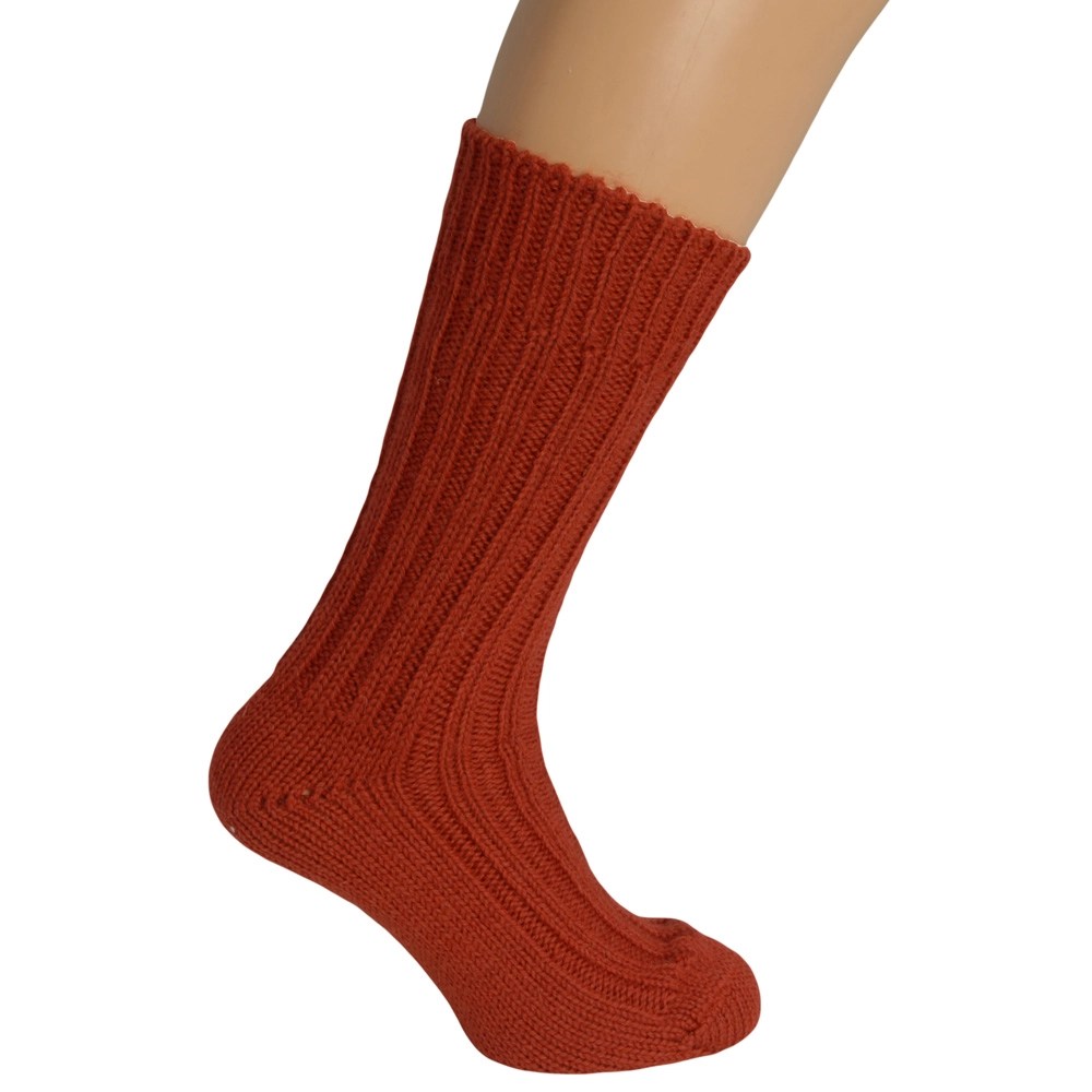 Socks - 100% pure new wool - Medium, Red