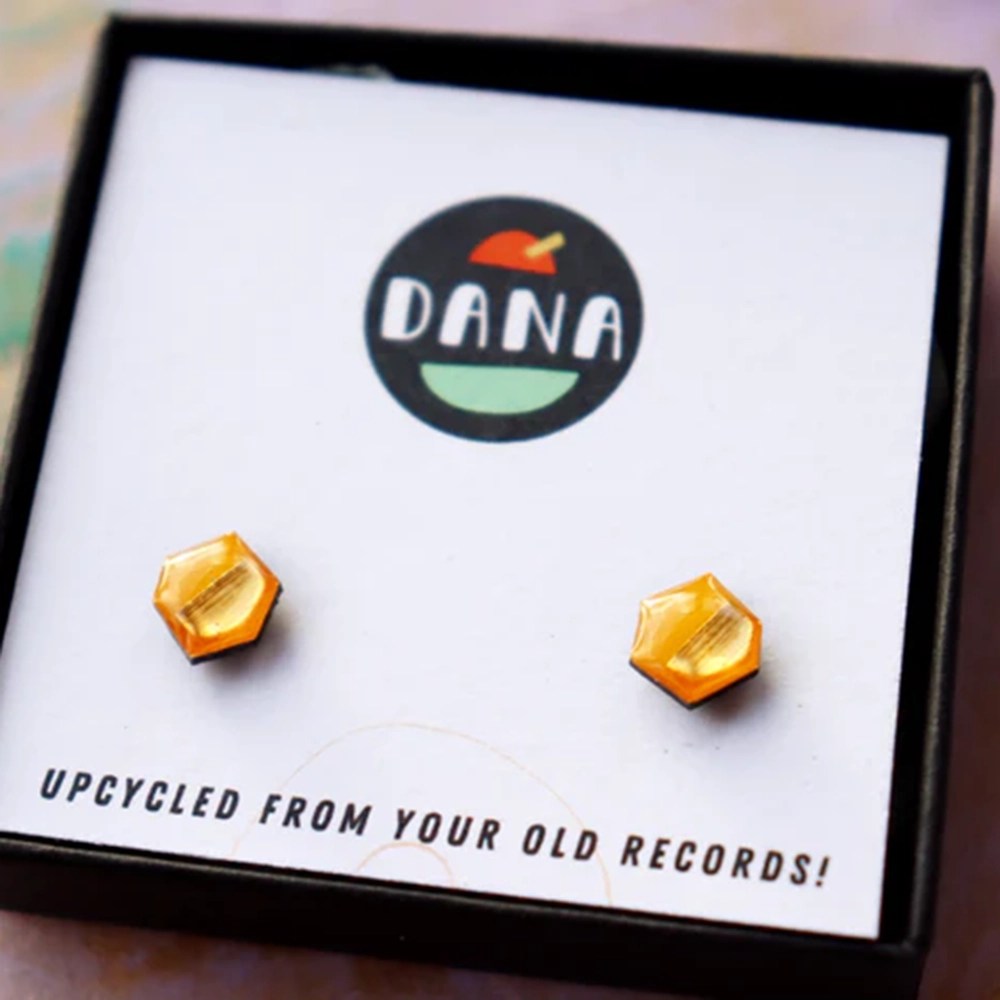 Nugget stud earrings - Yellow/gold