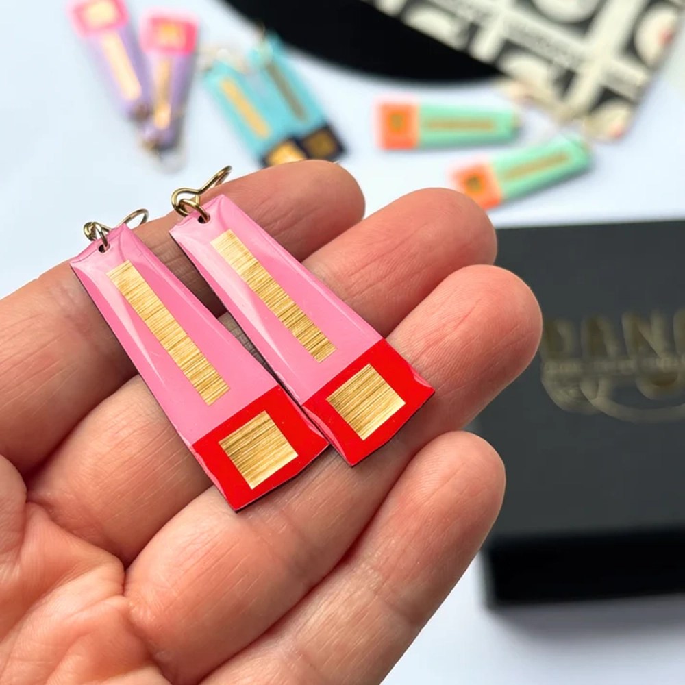 Lexi earrings - Pink/red