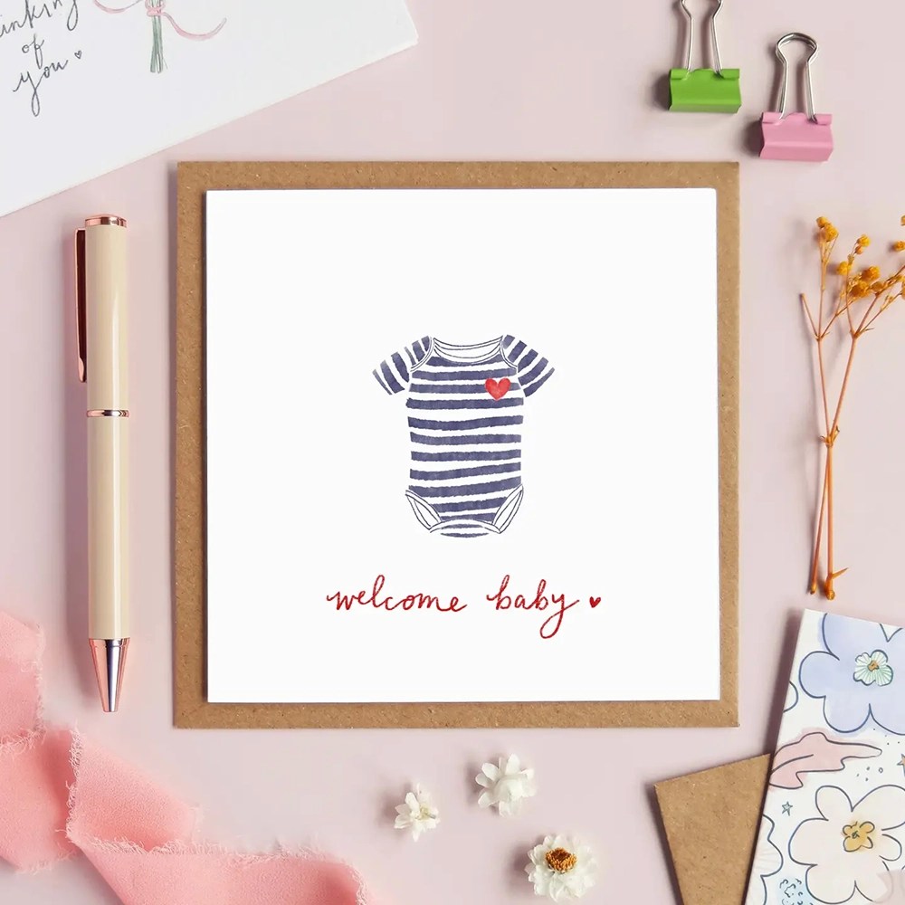New baby card - Welcome baby