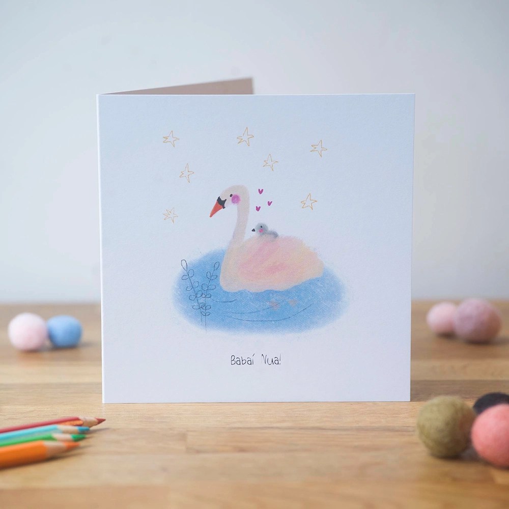 Irish New baby Card Pear shaped studio