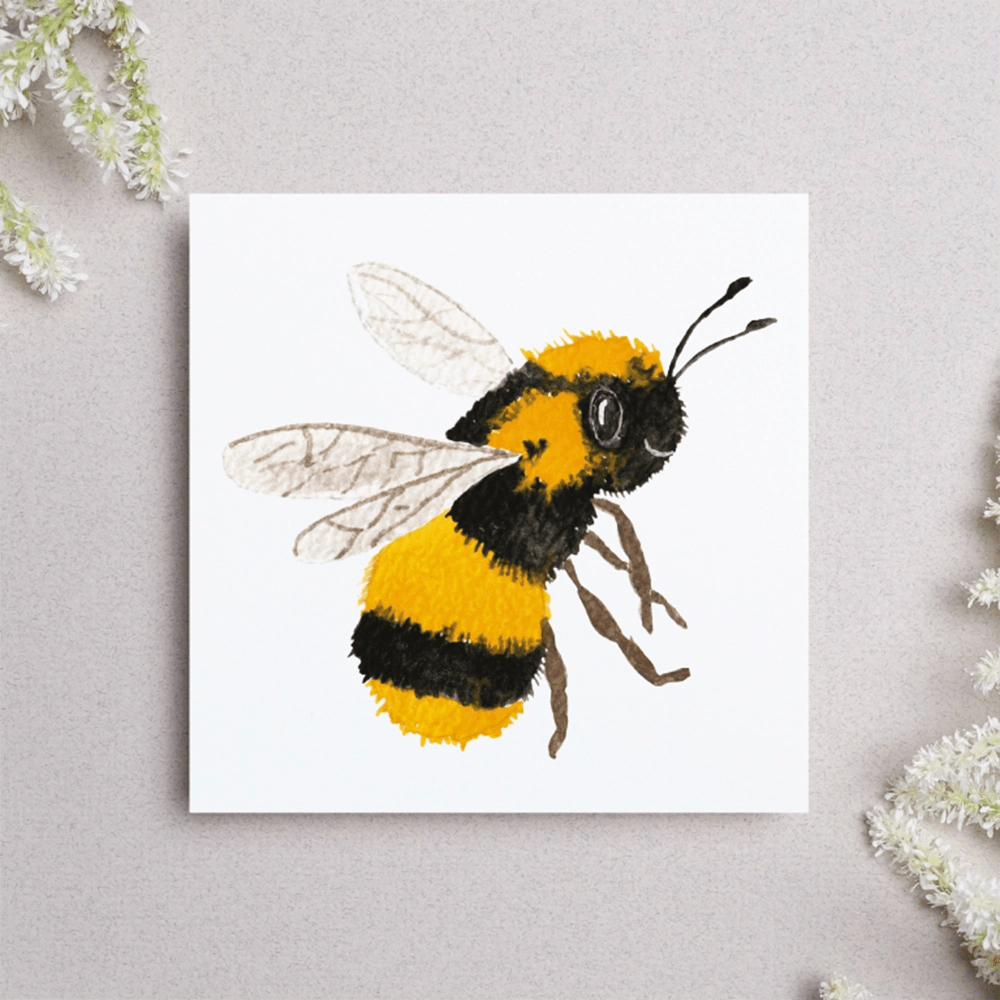 Greeting card - Bumble bee Tiny Studio