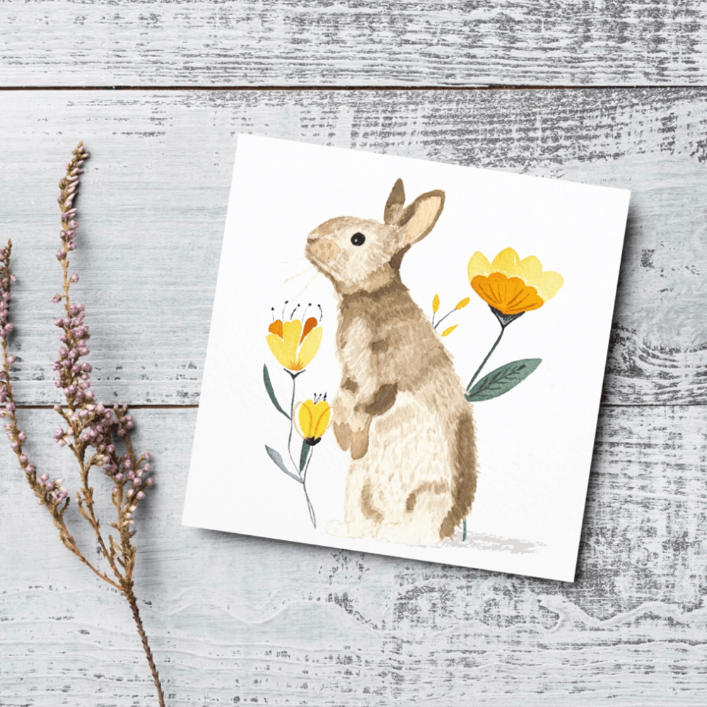 Greeting card - Animals - Rabbit