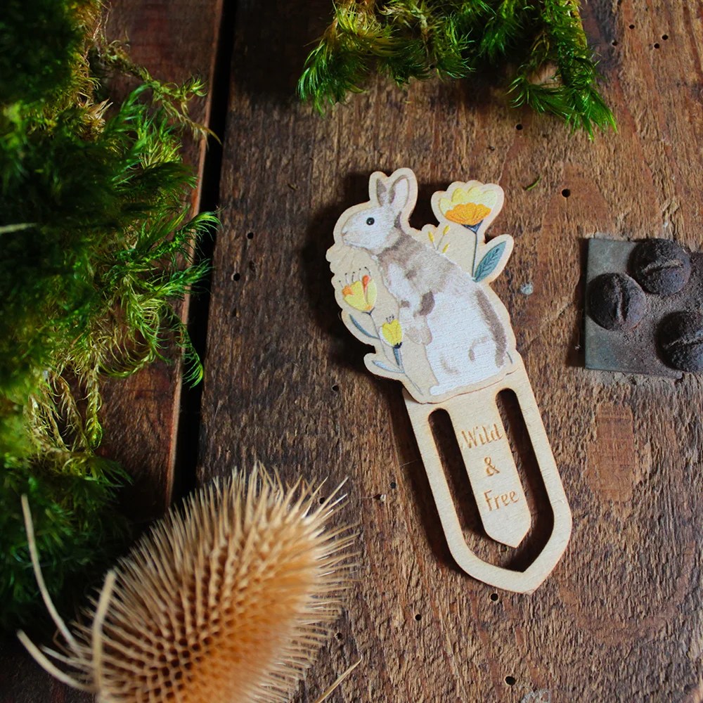 Wooden Bookmark - Rabbit