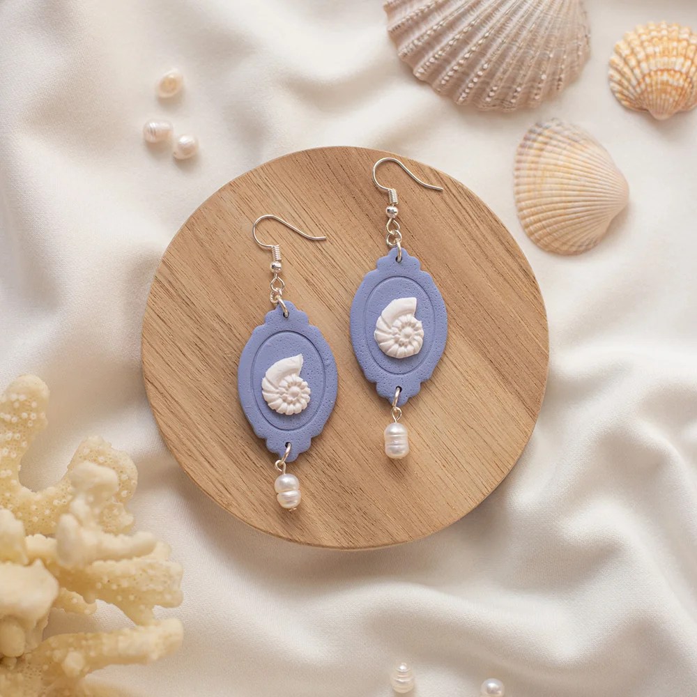 Susan Taylor earrings - Ammonite