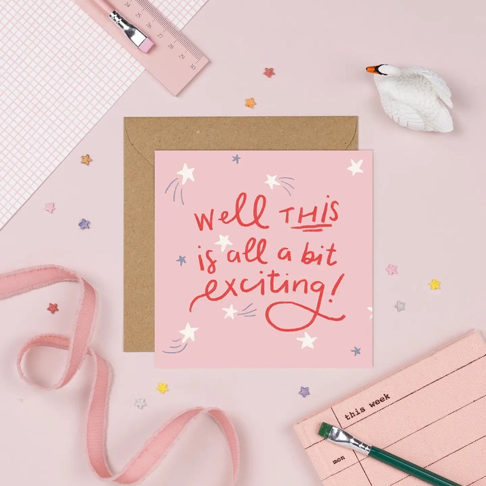 Well This Is Exciting! Card Pickled Pom Pom
