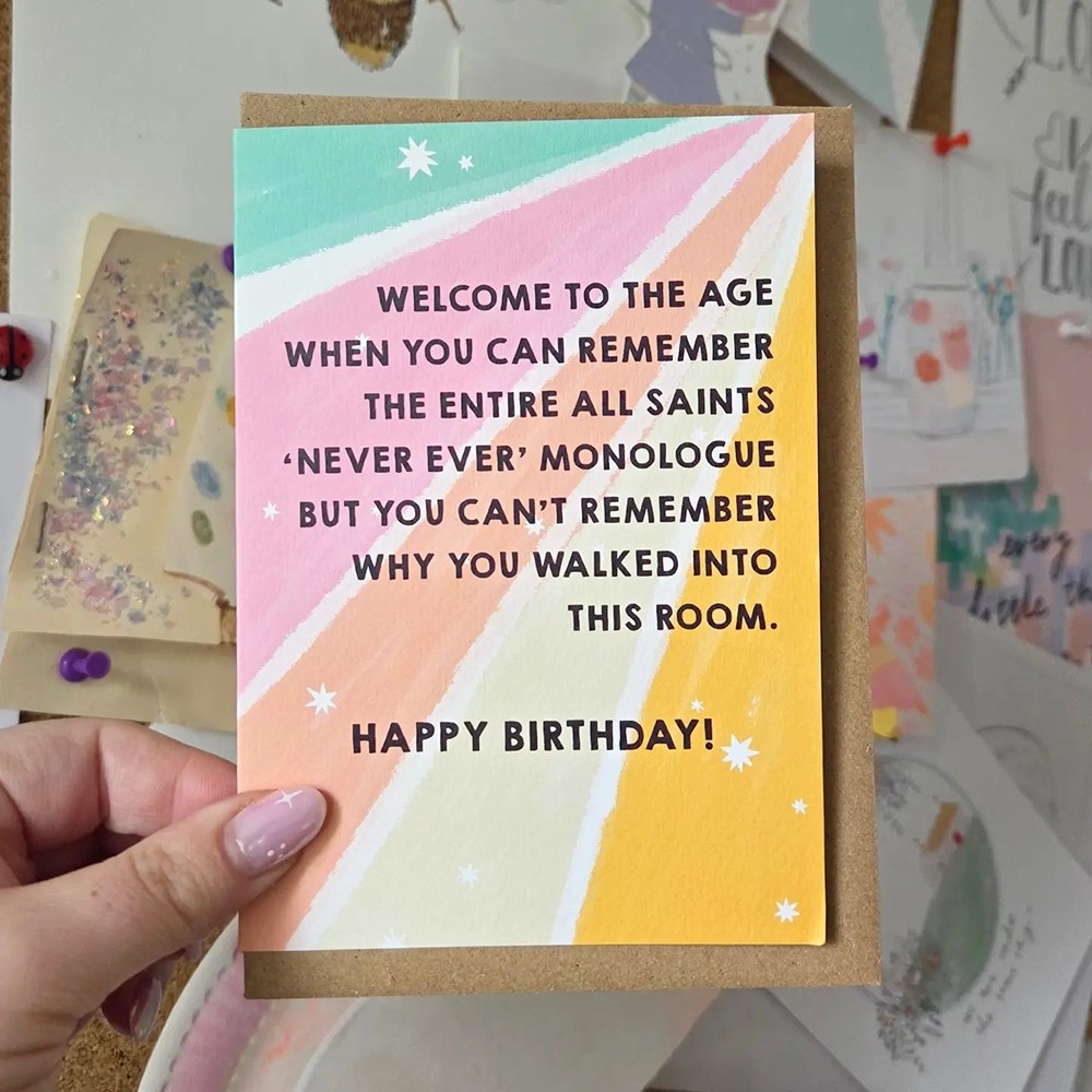 Greeting card - Birthday - Never Ever