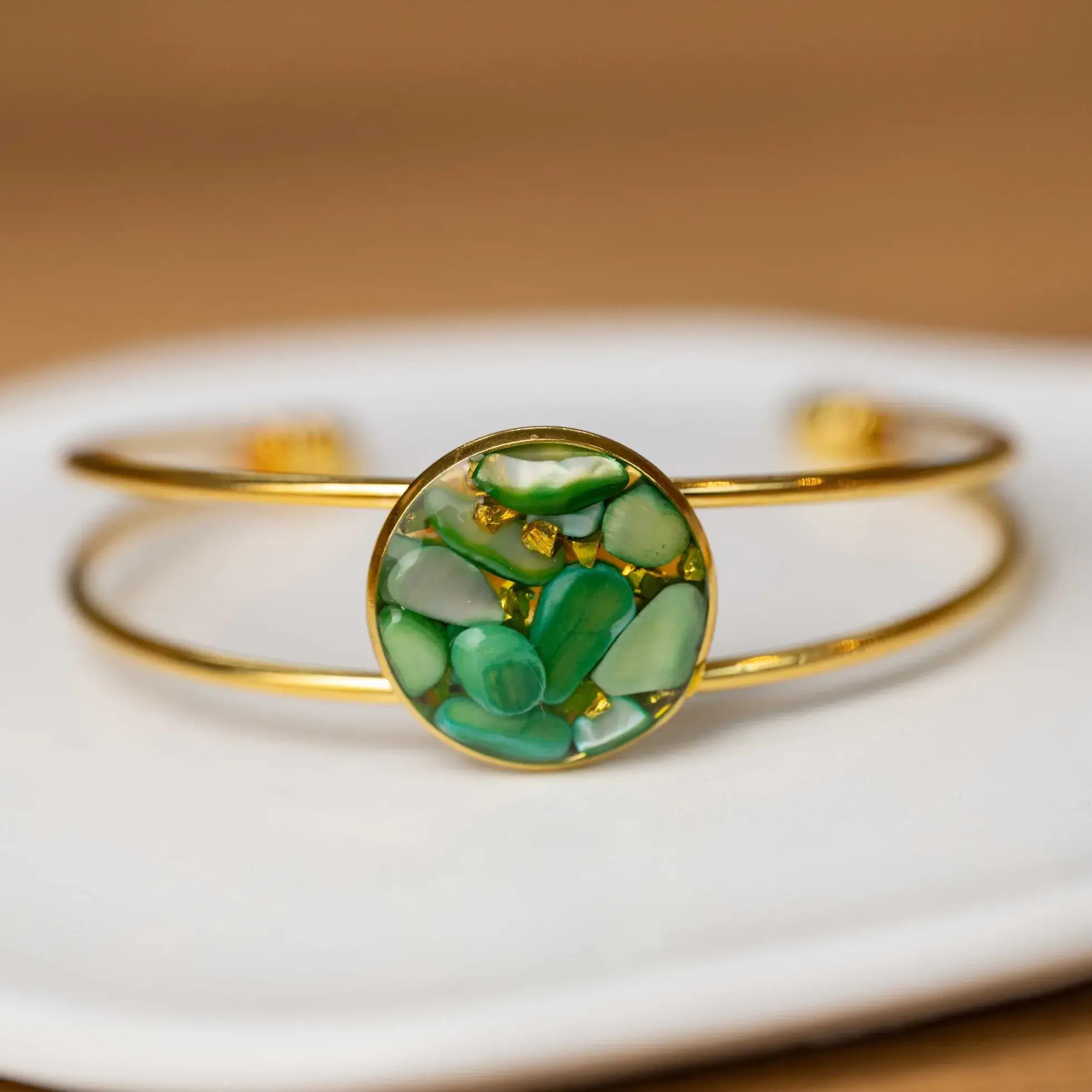 Tide and Fern Green Bangle Blueberry Soul