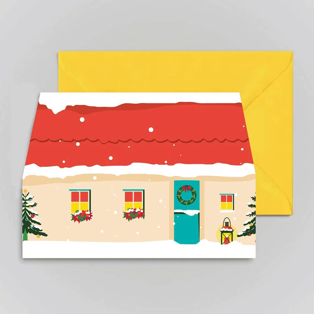 Festive Mini Greeting Card Pawpear