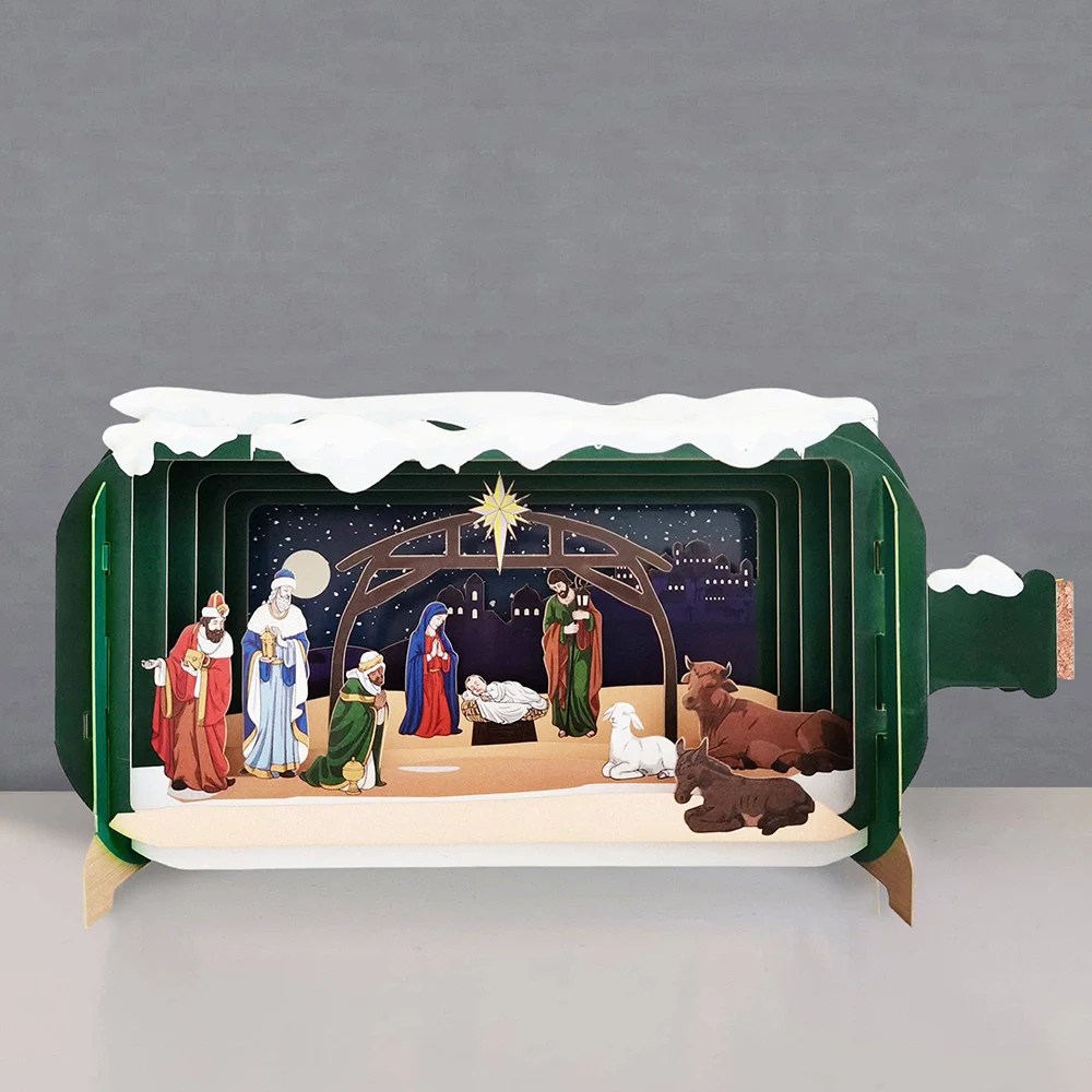 Message in a Bottle Pop-Up Christmas Card Alljoy Design
