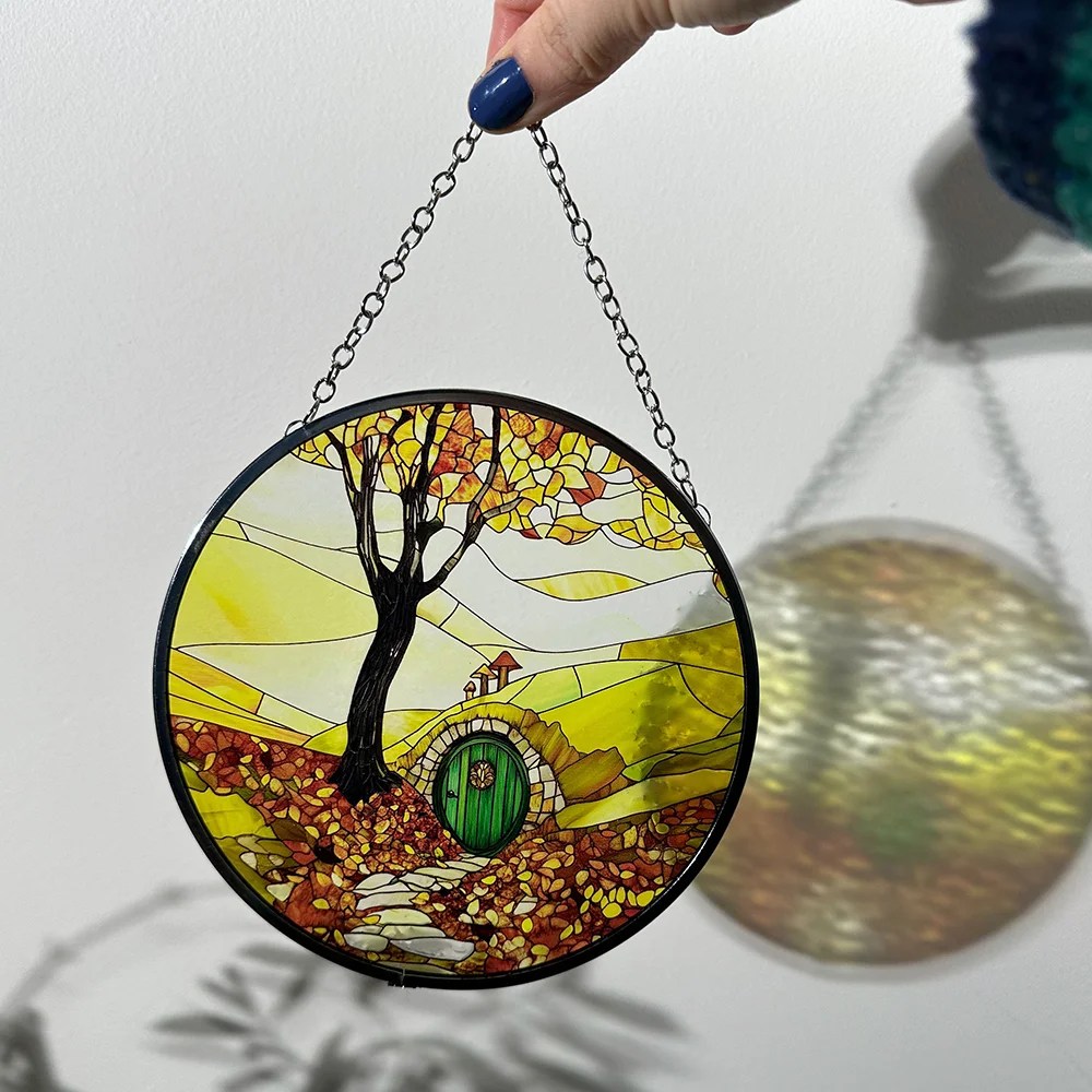 Stained Glass Suncatcher - Autumn Shire
