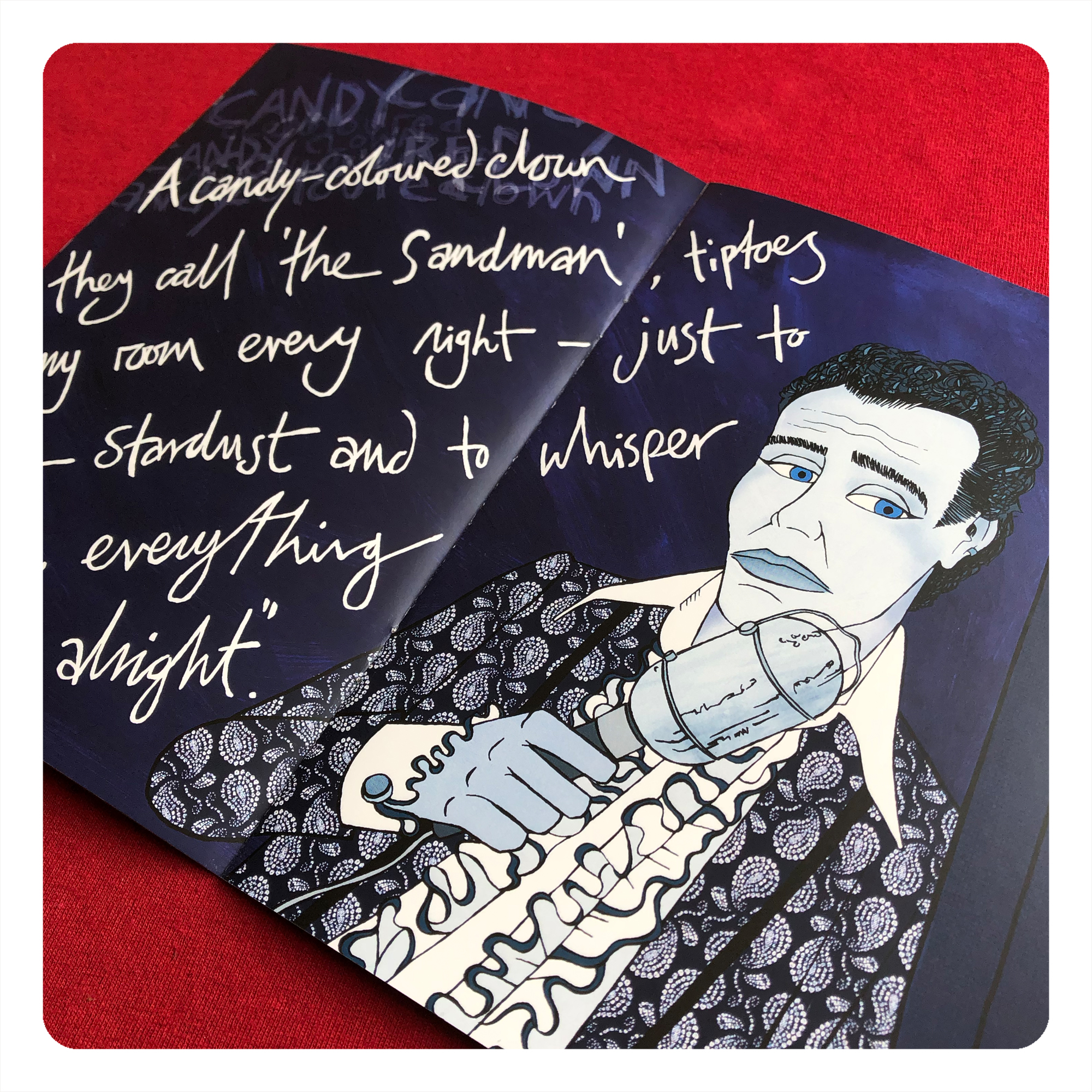 in dreams by chris cowdrill - candy-coloured clown (blue velvet)